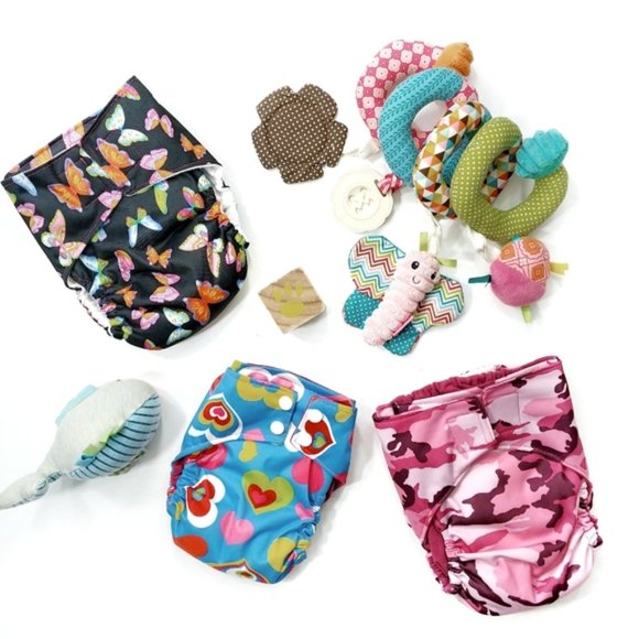 Bundle Of 3 Diaper Covers And 3 Inserts - Picture 4 of 15